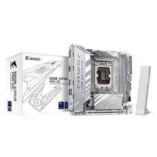 GIGABYTE MB Sc LGA1851 B860I AORUS PRO ICE, Intel B860, 2xDDR5, 1xThunderbolt, 1xDP, 1xHDMI, WiFi, Mini-ITX GIGABYTE MB Sc LGA1851 B860I AORUS PRO ICE, Intel B860, 2xDDR5, 1xThunderbolt, 1xDP, 1xHDMI, WiFi, Mini-ITX