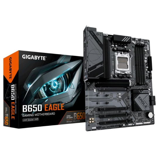 BAZAR - GIGABYTE MB Sc AM5 B650 EAGLE, AMD B650, 4xDDR5, 1xDP, 1xHDMI - Poškozený obal (Komplet) BAZAR - GIGABYTE MB Sc AM5 B650 EAGLE, AMD B650, 4xDDR5, 1xDP, 1xHDMI - Poškozený obal (Komplet)