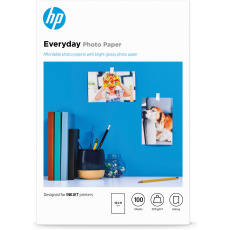 HP Everyday Glossy Photo Paper-100 sht/10 x 15 cm, 200 g/m2, CR757A HP Everyday Glossy Photo Paper-100 sht/10 x 15 cm, 200 g/m2, CR757A