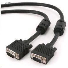 GEMBIRD Kabel VGA propojovací 20m, černý (HD15M/M, dvojité stínění, feritová jádra) GEMBIRD Kabel VGA propojovací 20m, černý (HD15M/M, dvojité stínění, feritová jádra)