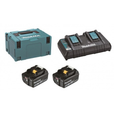 Makita 197629-2 sada Li-ion LXT 18V 2ks BL1850B + 1ks Dvojnabíječka DC18RD + 1ks Makpac Makita 197629-2 sada Li-ion LXT 18V 2ks BL1850B + 1ks Dvojnabíječka DC18RD + 1ks Makpac