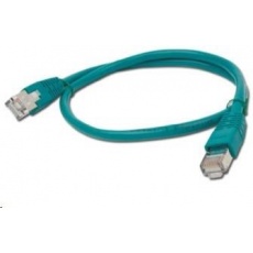 GEMBIRD kabel patchcord CAT6 stíněný FTP 0,5m, zelený