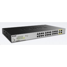 D-Link DGS-1026MP 26-Port Gigabit PoE Switch, 24x gigabit PoE RJ45, 2x gigabit RJ45/SFP, PoE budget 370W D-Link DGS-1026MP 26-Port Gigabit PoE Switch, 24x gigabit PoE RJ45, 2x gigabit RJ45/SFP, PoE budget 370W