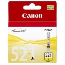 Canon CARTRIDGE CLI-521Y žlutá pro IP 3600,4600,4700, MP5x0, MP6x0, MX8x0, MP9x0 Canon CARTRIDGE CLI-521Y žlutá pro IP 3600,4600,4700, MP5x0, MP6x0, MX8x0, MP9x0