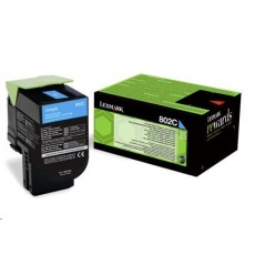 LEXMARK cyan toner 802C pro CX310/410/510 z programu Lexmark Return (1000 stran) LEXMARK cyan toner 802C pro CX310/410/510 z programu Lexmark Return (1000 stran)