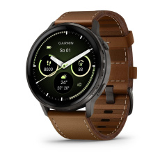 Garmin Venu 4 (45 mm) Slate / Černý silikonový řemínek a Hnědý kožený řemínek, EU (upravit kartu) Garmin Venu 4 (45 mm) Slate / Černý silikonový řemínek a Hnědý kožený řemínek, EU (upravit kartu)