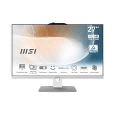 MSI AIO Modern AM272P 12M-470XEU, Intel Core i7-1260P, Chipset SoC, 27" LCD,1x8 GB DDR4, 512GB SSD, WI-FI, Linux,bílá