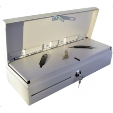Virtuos pokladní zásuvka Flip-top FT-460C4 - s kabelem, se zamykacím krytem, bílá Virtuos pokladní zásuvka Flip-top FT-460C4 - s kabelem, se zamykacím krytem, bílá