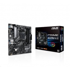 ASUS MB Sc AM4 PRIME A520M-A II, AMD A520, 4xDDR4, 1xDP, 1xHDMI, VGA, mATX ASUS MB Sc AM4 PRIME A520M-A II, AMD A520, 4xDDR4, 1xDP, 1xHDMI, VGA, mATX