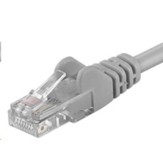 PremiumCord Patch kabel UTP RJ45-RJ45 CAT6 1m šedá