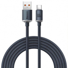 Baseus Crystal Shine Series nabíjecí / datový kabel USB-A / USB-C 100W 2m, černá Baseus Crystal Shine Series nabíjecí / datový kabel USB-A / USB-C 100W 2m, černá