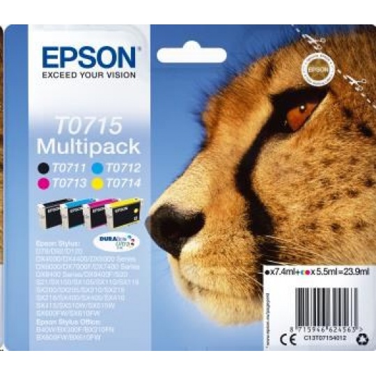 EPSON ink Multipack 4-colours T0715 DURABrite Ultra Ink