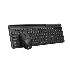C-TECH klávesnice s myší WLKMC-05B, Bezdrátový set 2.4GHz, CZ, Černá C-TECH klávesnice s myší WLKMC-05B, Bezdrátový set 2.4GHz, CZ, Černá