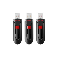SanDisk Flash Disk 32GB Cruzer Glide, USB 2.0, Černá, 3 Pack SanDisk Flash Disk 32GB Cruzer Glide, USB 2.0, Černá, 3 Pack