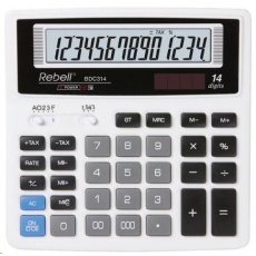 REBELL kalkulačka - BDC314 - bílá