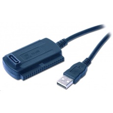GEMBIRD Kabel adaptér USB 2.0 - IDE 2,5"/3,5" + SATA (redukce + napájecí zdroj) GEMBIRD Kabel adaptér USB 2.0 - IDE 2,5"/3,5" + SATA (redukce + napájecí zdroj)