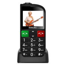EVOLVEO Mobilní telefon pro seniory s nabíjecím stojánkem EasyPhone FL, černá EVOLVEO Mobilní telefon pro seniory s nabíjecím stojánkem EasyPhone FL, černá
