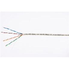 UTP kabel LYNX, Cat5E, drát, PVC, Dca, šedý, 305m