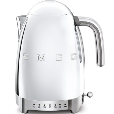 Smeg KLF04SSEU rychlovarná konvice, 1,7 l (7 šálků), 2400 W, styl 50. let, řízení teploty, 7 programů, chromová