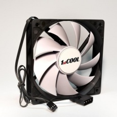 1stCOOL ventilátor SILENT, 12 cm Black/White 3pin/Molex 1stCOOL ventilátor SILENT, 12 cm Black/White 3pin/Molex