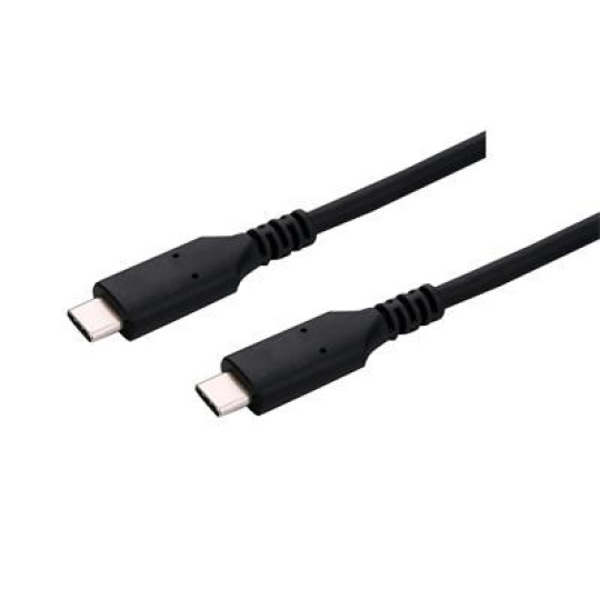 C-TECH kabel USB 4.0, Type-C (CM/CM), PD 100W, 40Gbps, 1m, černý