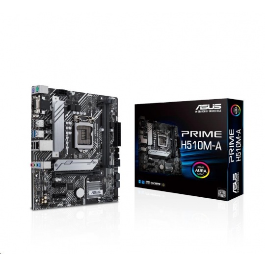 ASUS MB Sc LGA1200 PRIME H510M-A, Intel H510, 2xDDR4, 1xDP, 1xHDMI, 1xVGA, mATX