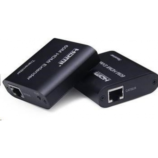 PREMIUMCORD HDMI extender na 60m FULL HD 1080p přes jeden kabel Cat5e/6/6a/7, EDID nastavení