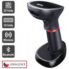 Virtuos CCD 2D čtečka HW-855A, bezdrátová, základna, USB, černá Virtuos CCD 2D čtečka HW-855A, bezdrátová, základna, USB, černá