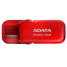 ADATA Flash Disk 32GB UV240, USB 2.0 Dash Drive, červená ADATA Flash Disk 32GB UV240, USB 2.0 Dash Drive, červená
