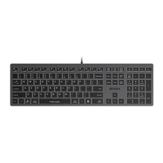A4tech Klávesnice FX60, Podsvícená bílá, USB, CZ, šedá A4tech Klávesnice FX60, Podsvícená bílá, USB, CZ, šedá