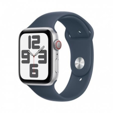 APPLE Watch SE GPS + Cellular 44mm Silver Aluminium Case with Storm Blue Sport Band - M/L APPLE Watch SE GPS + Cellular 44mm Silver Aluminium Case with Storm Blue Sport Band - M/L