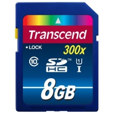 TRANSCEND SDHC karta 8GB Premium, Class 10 UHS-I, 300X TRANSCEND SDHC karta 8GB Premium, Class 10 UHS-I, 300X