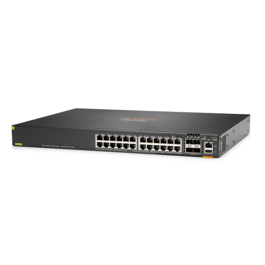 Aruba 6300F 24-port 1GbE Class 4 PoE and 4-port SFP56 Switch JL666AR RENEW