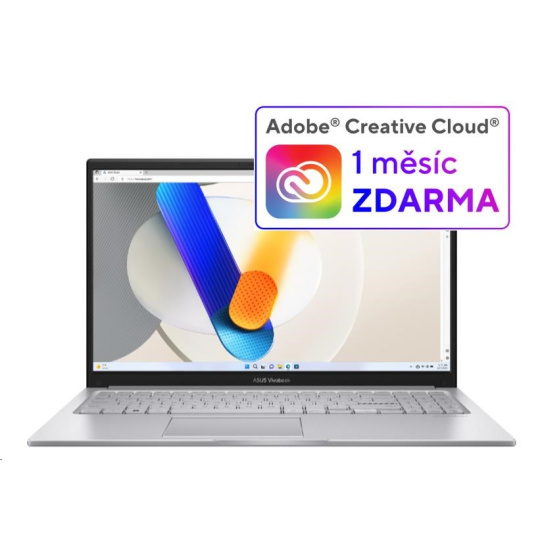 ASUS NTB Vivobook 15 (X1504VA-NJ1717W), i5-1334U, 15.6" 1920 x 1080, 16GB, 512GB SSD, Iris X, W11 Home, Silver