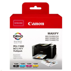 Canon CARTRIDGE PGI-1500 BK/C/M/Y MULTI-PACK pro MAXIFY MB2050, MB215x, MB2350, MB275x (300 str.) Canon CARTRIDGE PGI-1500 BK/C/M/Y MULTI-PACK pro MAXIFY MB2050, MB215x, MB2350, MB275x (300 str.)
