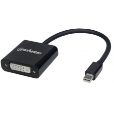 MANHATTAN Adapter mini DP na DVI-I, aktivní, černá MANHATTAN Adapter mini DP na DVI-I, aktivní, černá