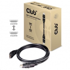 Club3D Kabel HDMI 2.0 4K60Hz UHD, 360 otočné konektory (M/M), 2m Club3D Kabel HDMI 2.0 4K60Hz UHD, 360 otočné konektory (M/M), 2m
