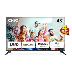 CHiQ U43G7LX TV 43", UHD, smart, Android, Dolby Vision, Frameless CHiQ U43G7LX TV 43", UHD, smart, Android, Dolby Vision, Frameless