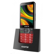 Aligator A900 Senior, červená + nabíjecí stojánek Aligator A900 Senior, červená + nabíjecí stojánek