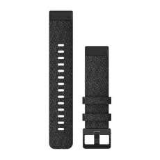 Řemínky QuickFit® 20 Černý nylon s vřesovou úpravou, přezka black Řemínky QuickFit® 20 Černý nylon s vřesovou úpravou, přezka black