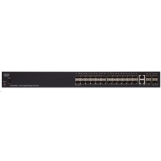 BAZAR - Cisco switch SG350-28SFP-RF 24xSFP, 2xGbE SFP/RJ-45, REFRESH - Po opravě (Komplet)