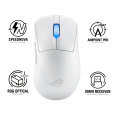 ASUS myš ROG Keris II Ace, bezdrátová herní myš, bílá ASUS myš ROG Keris II Ace, bezdrátová herní myš, bílá