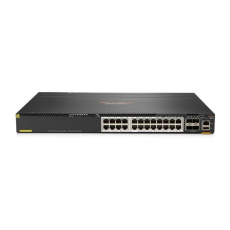 HPE Aruba Networking 6300M 24-port HPE Smart Rate 1/2.5/5GbE Class 6 PoE and 4-port SFP56 Switch HPE Aruba Networking 6300M 24-port HPE Smart Rate 1/2.5/5GbE Class 6 PoE and 4-port SFP56 Switch