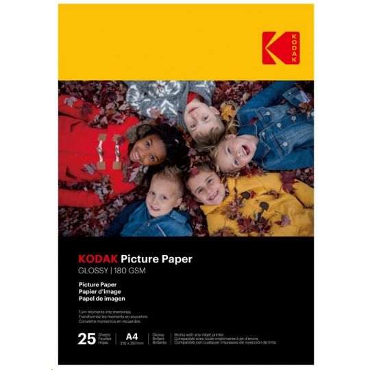 KODAK Photo High Gloss (180g/m2) A4 25 listů