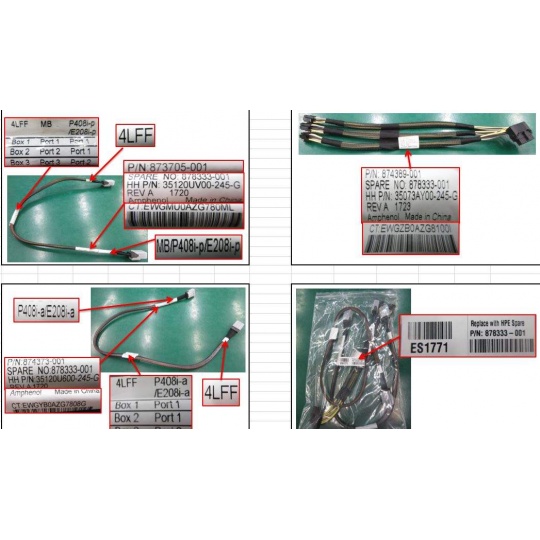 HPE DL180 Gen10 8 to 12LFF Upgrade Kit (MiniSASLFF+powercablekit + blankLFFreduceddepth + 4LFFSASbackplane)