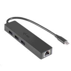 i-tec USB-C 3.1 Slim 3-portový HUB + RJ-45 i-tec USB-C 3.1 Slim 3-portový HUB + RJ-45
