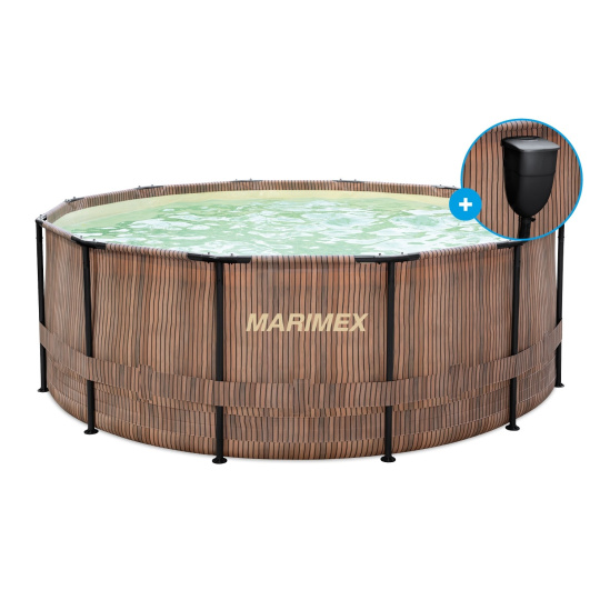 Marimex Florida bazén 3,66x1,22 m se zabudovaným skimmerem - motiv TEAK