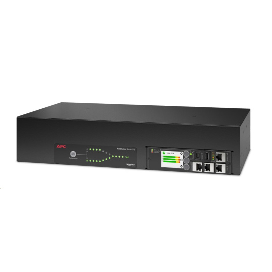 APC Rack ATS, 230V, 32A, (16)C13 (2)C19 out, 2U, IEC 309 32A 2P+E (2) (2.44m)