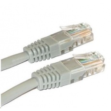 Patch kabel Cat5E, UTP - 1,5m, šedý