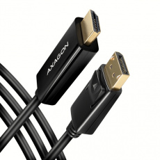 AXAGON RVD-HI14C2, DisplayPort -> HDMI 1.4 redukce / kabel 1.8m, 4K/30Hz AXAGON RVD-HI14C2, DisplayPort -> HDMI 1.4 redukce / kabel 1.8m, 4K/30Hz